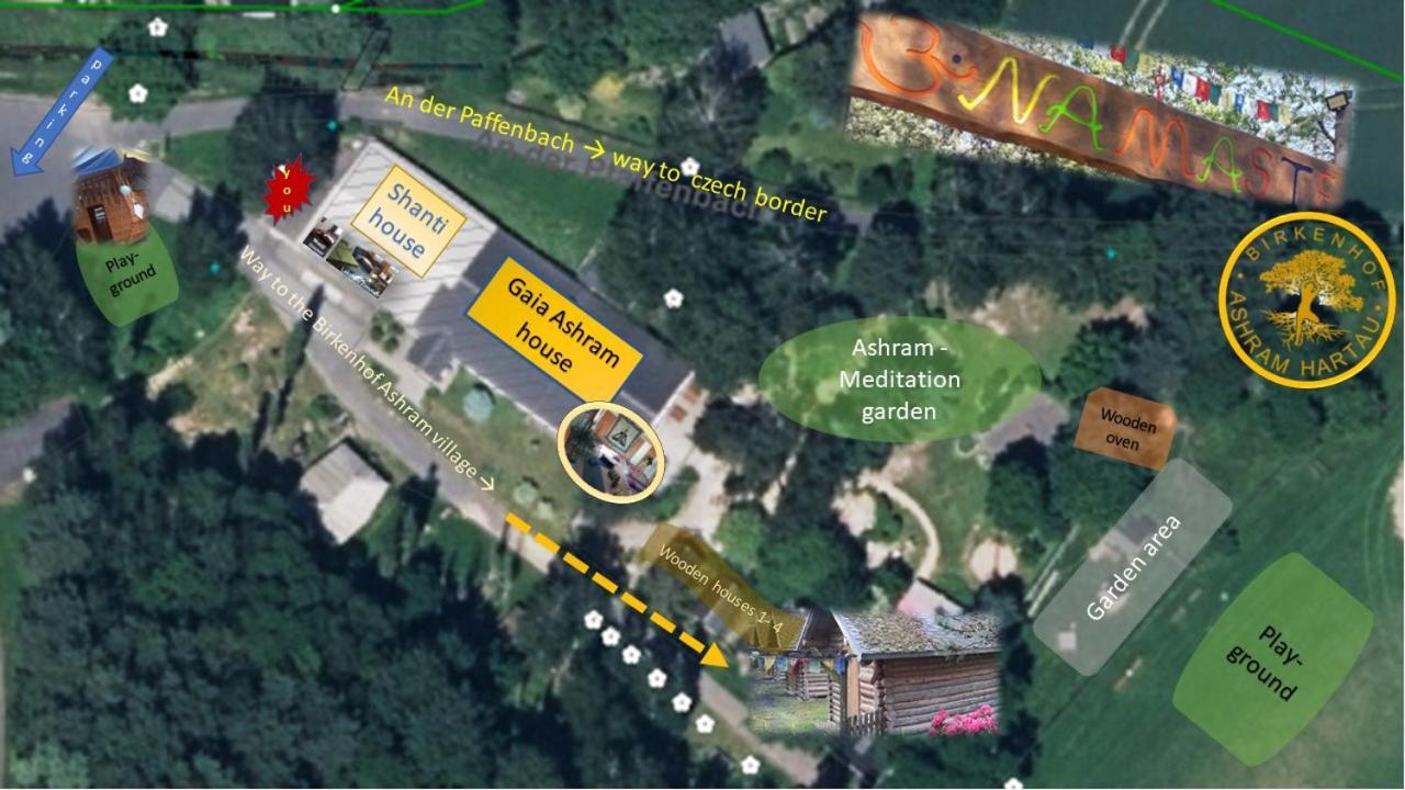 치타우 Birkenhof Ashram Shanti Zimmer 아파트 외부 사진
